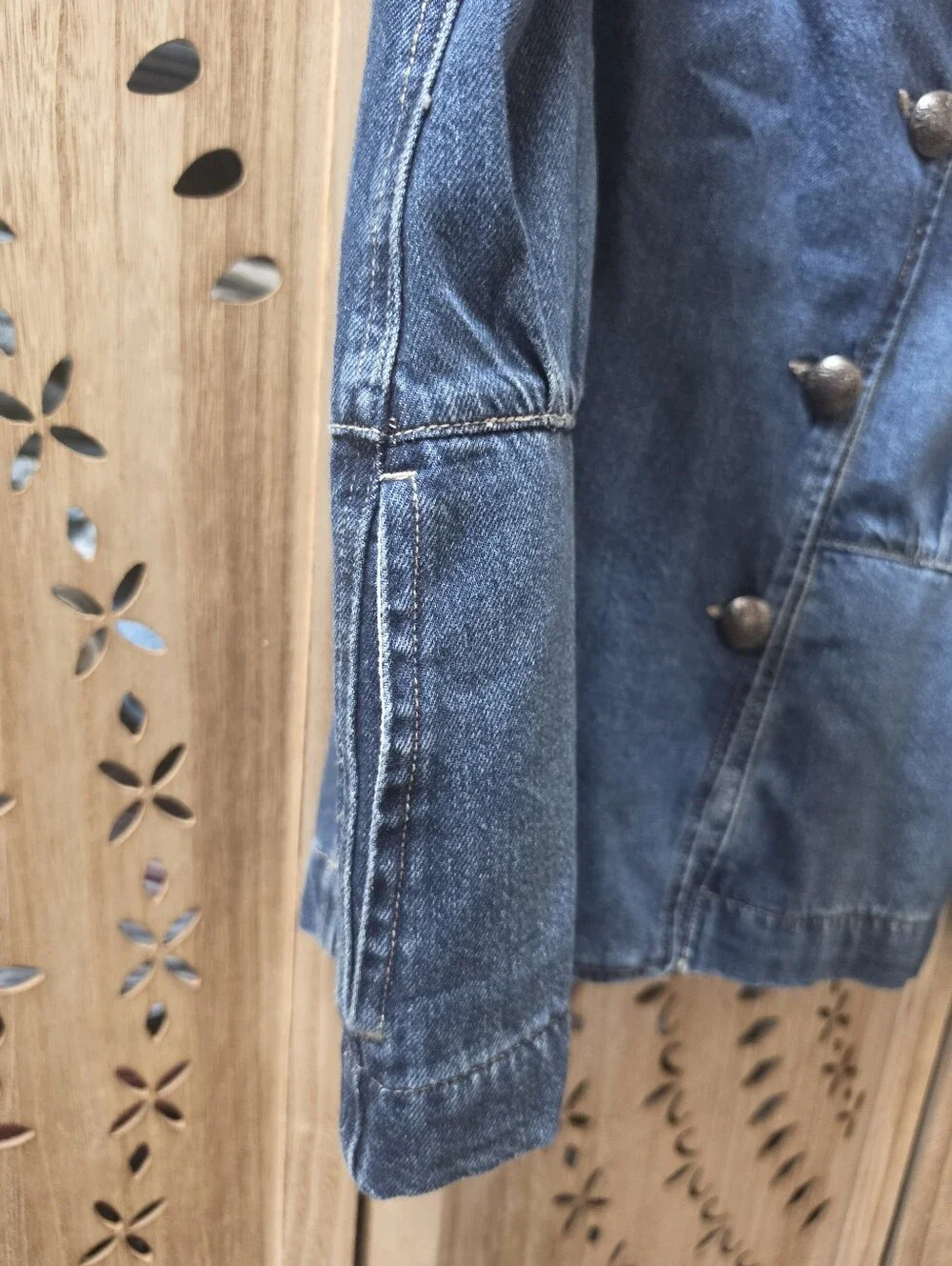 NWT Free People Imogene Denim Officers Jacket - Picture 5 of 12